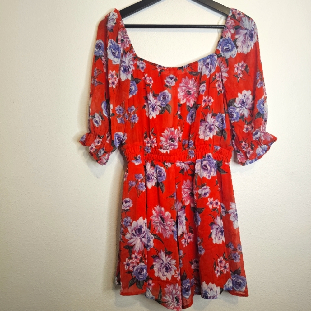 Row A Redflor Romper Medium